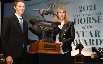Saluting the horses at the USEF  convention