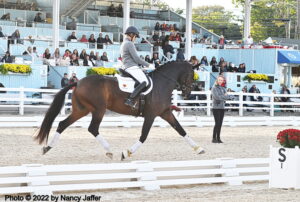 Tips from a master during Dressage at Devon