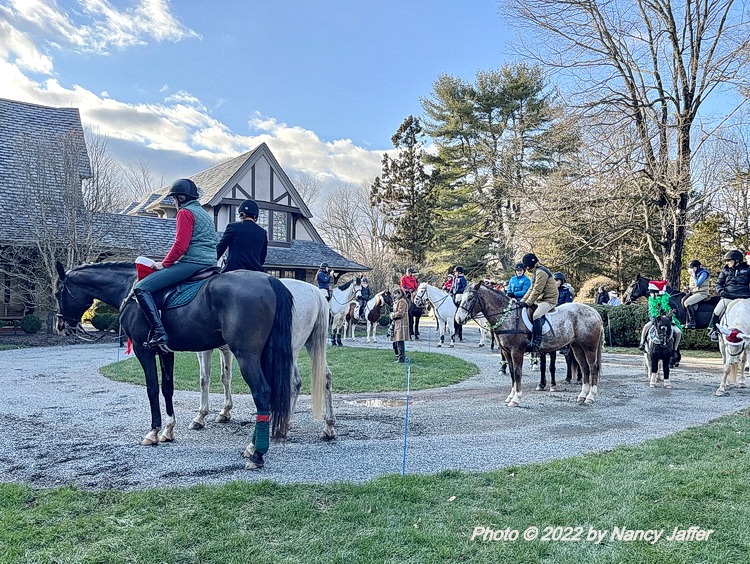 Hark! The festive riders sing…