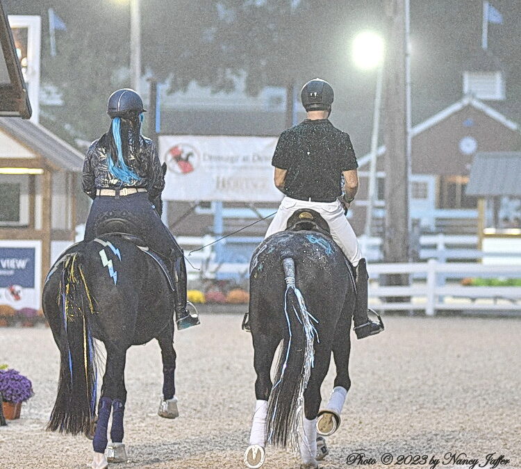 They were dancing with sparkle at Dressage at Devon