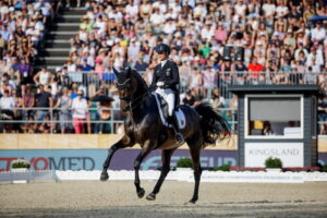 click to enlarge photo Jessica von Bredow-Werndl and her solid gold TSF Dalera BB. (Photo courtesy FEI)
