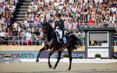 The mare scored a sweep at the European Dressage Championships