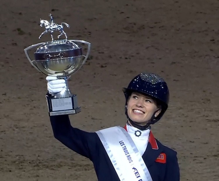 Lottie Fry wins World Cup dressage freestyle, where U.S. riders have their ups and  a down