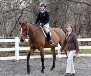 Trainer and judge Donna Martin gets a well-deserved salute from USHJA